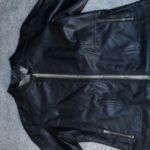 George fuax leather jacket